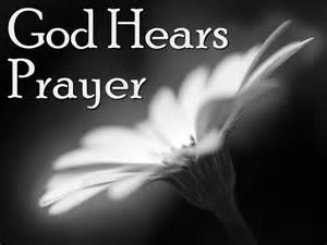 God hears prayer