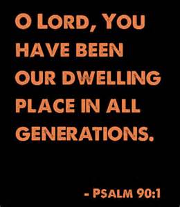 Psa 90-1 our dwelling place, words